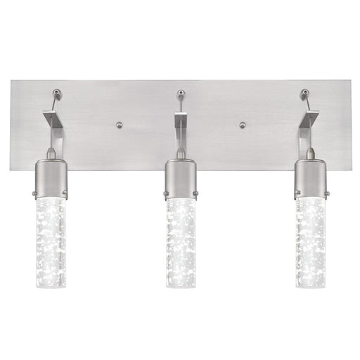 Westinghouse Cava 3 Light Wall Light, Brushed Nickel/Bubble Glass - 6372100