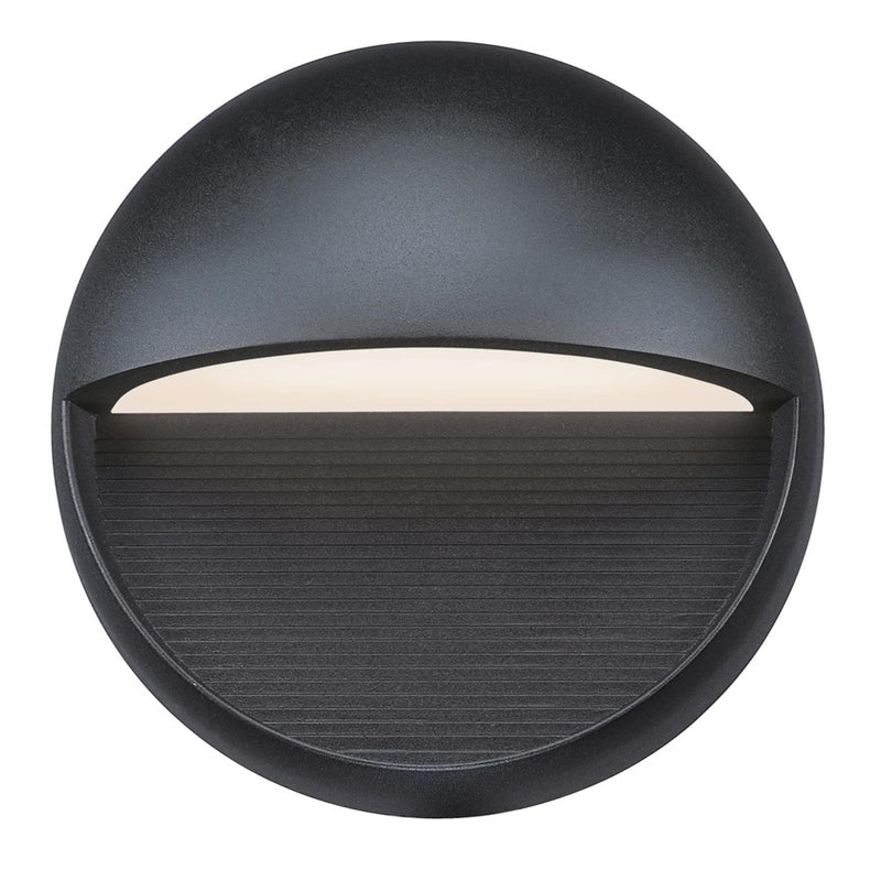 Westinghouse Winslett 6in 1-Light Outdoor Sconce | Transitional Textured Black and Frosted Glass | Deck & Patio | 700 Lumens, 3000K | Model 6579000