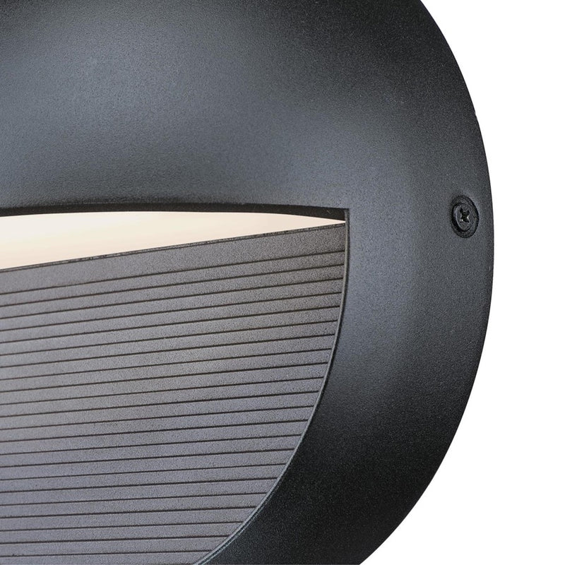 Westinghouse Winslett 6in 1-Light Outdoor Sconce | Transitional Textured Black and Frosted Glass | Deck & Patio | 700 Lumens, 3000K | Model 6579000