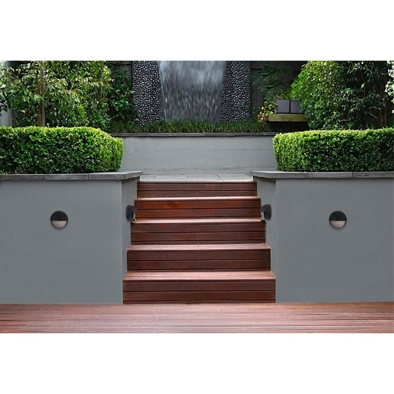 Westinghouse Winslett 6in 1-Light Outdoor Sconce | Transitional Textured Black and Frosted Glass | Deck & Patio | 700 Lumens, 3000K | Model 6579000