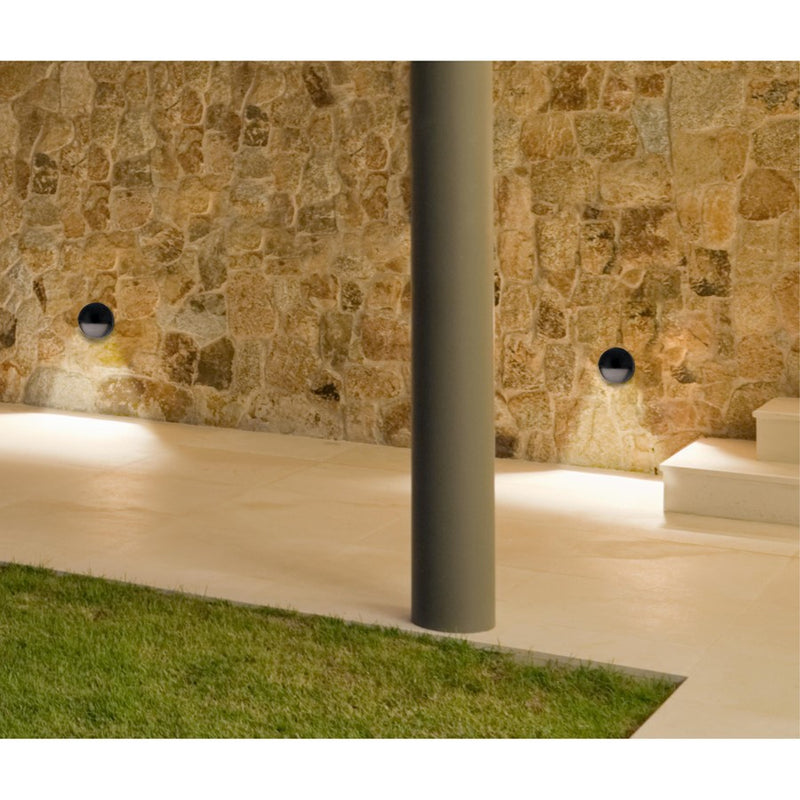 Westinghouse Winslett 6in 1-Light Outdoor Sconce | Transitional Textured Black and Frosted Glass | Deck & Patio | 700 Lumens, 3000K | Model 6579000