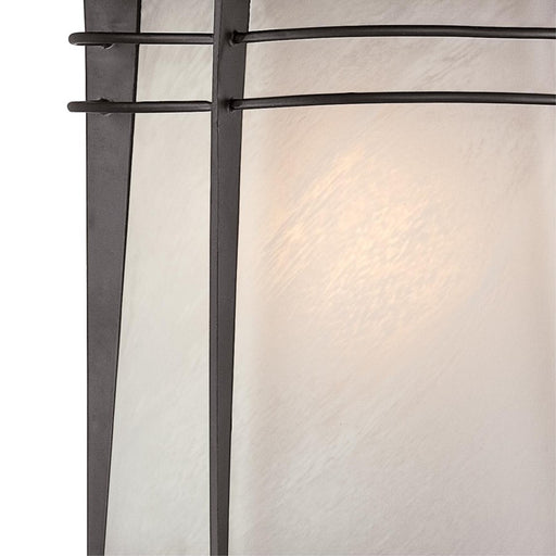 Westinghouse Senecaville 1Lt 6.5" Outdoor Wall Light, Bronze/Alabaster