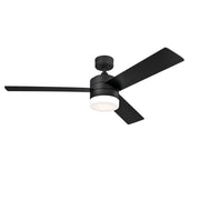 Westinghouse Alta Vista 3Bld 52" Ceiling Fan, LED Light, Matte Black - 7205900