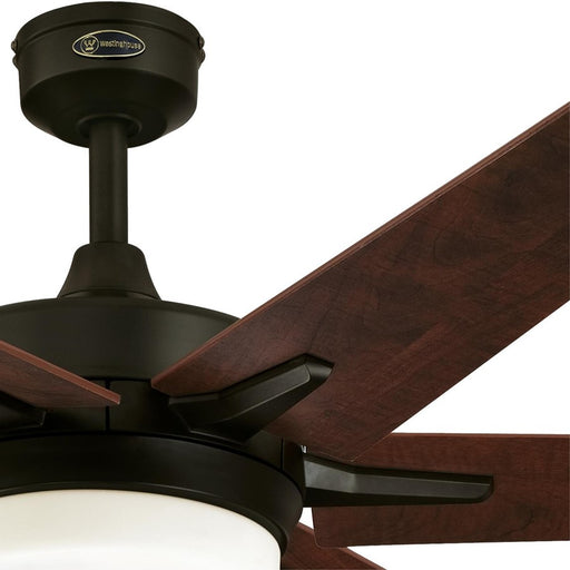 Westinghouse Cayuga 6Bld 60" Ceiling Fan, LED Light Kit, Bronze/Applewood
