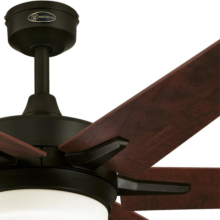 Westinghouse Cayuga 6Bld 60" Ceiling Fan, LED Light Kit, Bronze/Applewood