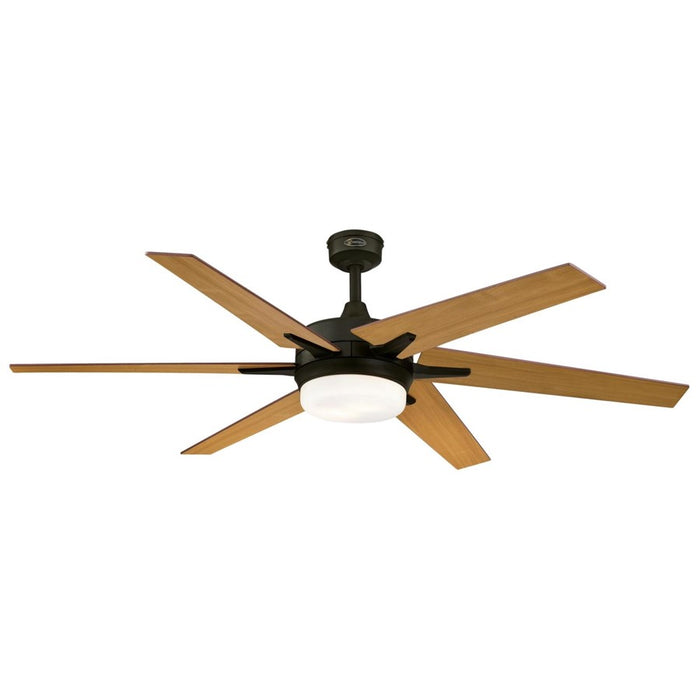 Westinghouse Cayuga 6Bld 60" Ceiling Fan, LED Light Kit, Bronze/Applewood