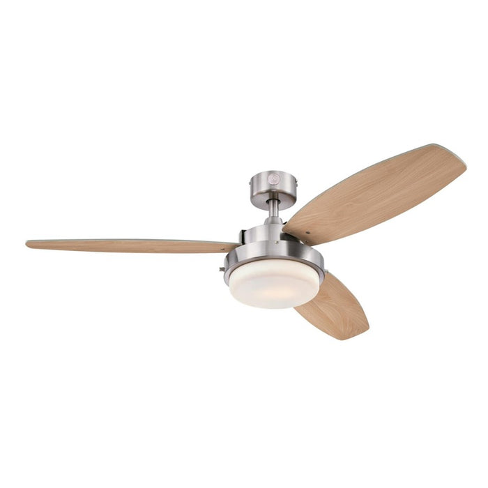 Westinghouse Alloy Led 3Bld 52" Ceiling Fan, LED Light Kit, NK/Beech - 7209000