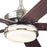 Westinghouse Castle Led 5Bld 52" Ceiling Fan, LED Light Kit, Nickel/Maple