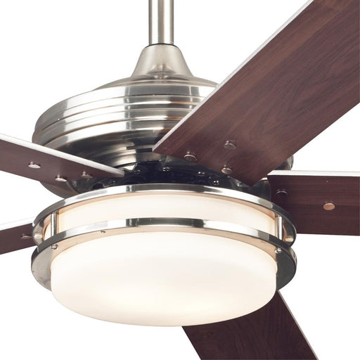 Westinghouse Castle Led 5Bld 52" Ceiling Fan, LED Light Kit, Nickel/Maple