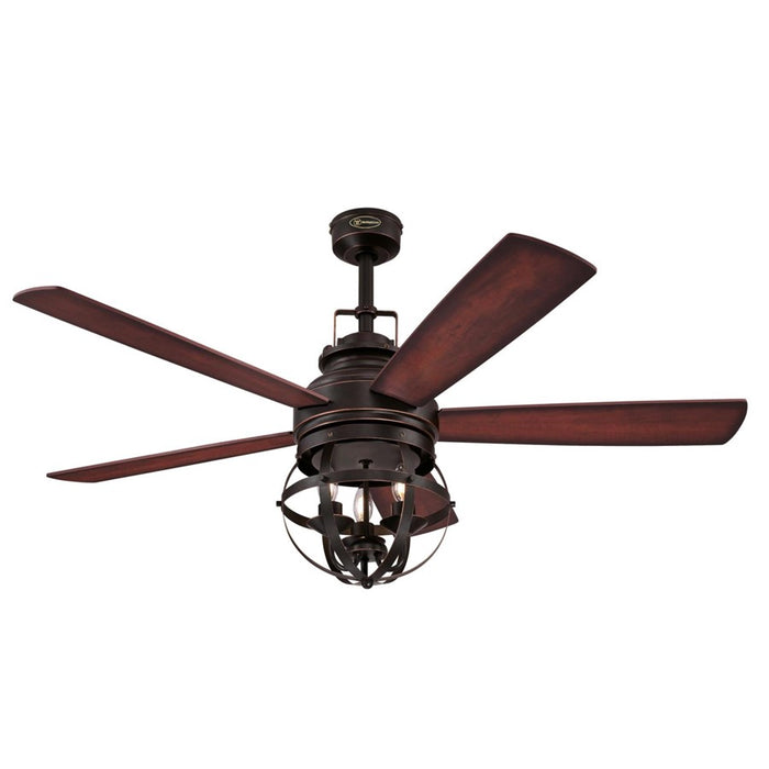 Westinghouse Stella Mira 5Bld 52" Fan, LED Kit, Bronze/HL/Applewood - 7217100