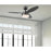 Westinghouse Alloy 3 Blade 42" Ceiling Fan, LED Light, Gun Metal/Black