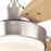 Westinghouse Alloy 3Bld 42" Ceiling Fan, LED Light, Nickel/Beech