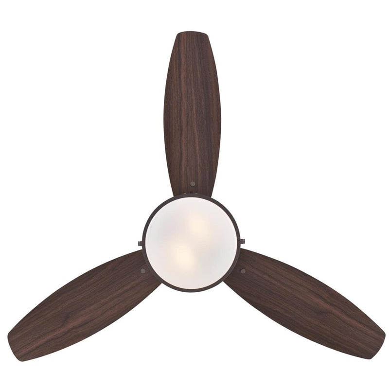 Westinghouse Alloy 3Bld 42" Ceiling Fan, LED Light, Bronze/Walnut