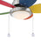 Westinghouse Roundabout 5Bld 30" Ceiling Fan, LED, Nickel/Multi-Color