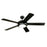 Westinghouse Comet 5Bld 52" Ceiling Fan, LED Light, Black/Black - 7224200