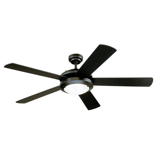 Westinghouse Comet 5Bld 52" Ceiling Fan, LED Light, Black/Black - 7224200
