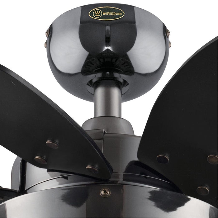 Westinghouse Quince 6 Blade 24" Ceiling Fan, LED, Gun Metal/Black