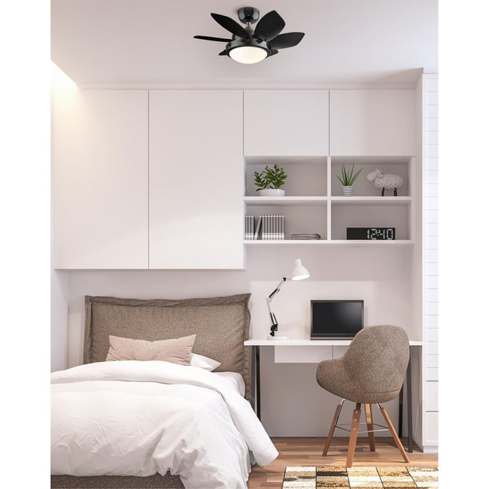 Westinghouse Quince 6 Blade 24" Ceiling Fan, LED, Gun Metal/Black