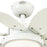 Westinghouse Quince 6 Blade 24" Ceiling Fan, LED Light, White/White