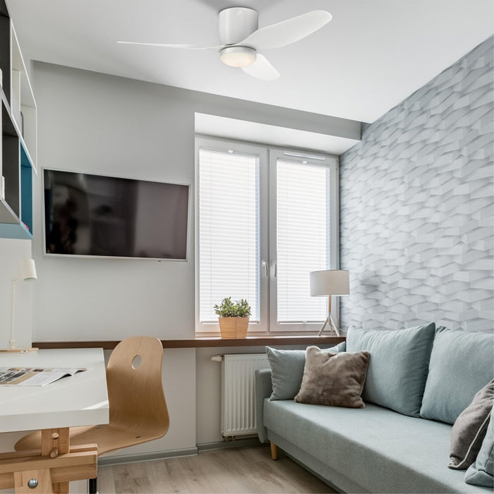 Westinghouse Carla 3 Blade 46" Ceiling Fan, LED Light, White/White