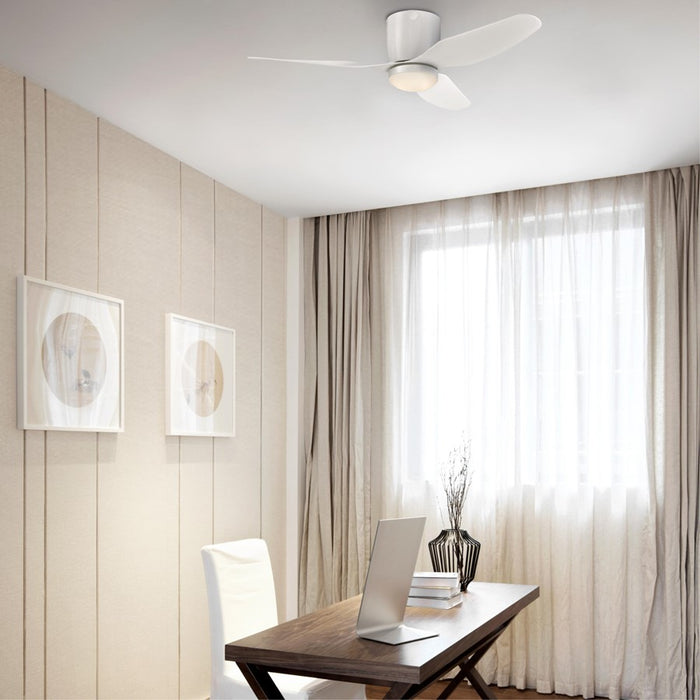 Westinghouse Carla 3 Blade 46" Ceiling Fan, LED Light, White/White