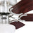 Westinghouse Petite 6Bld 30" Ceiling Fan, LED Light, Nickel/Rosewood