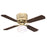 Westinghouse Casanova Supreme 4Bld 42" Fan, LED Light, Brs/Walnut - 7231000