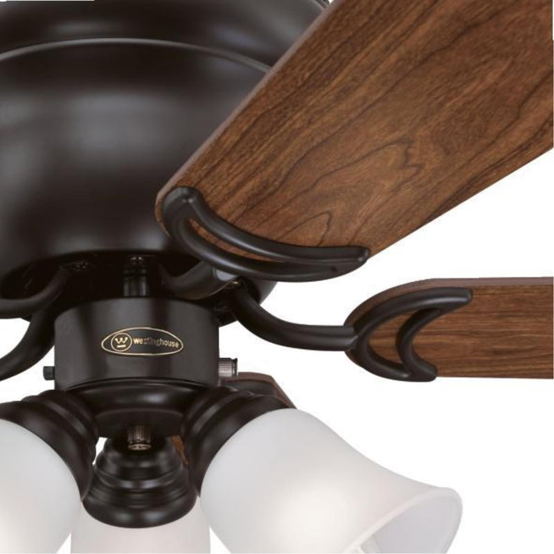 Westinghouse Contempra Trio 5Bld 42" Fan, LED Light, Bronze/Cherry