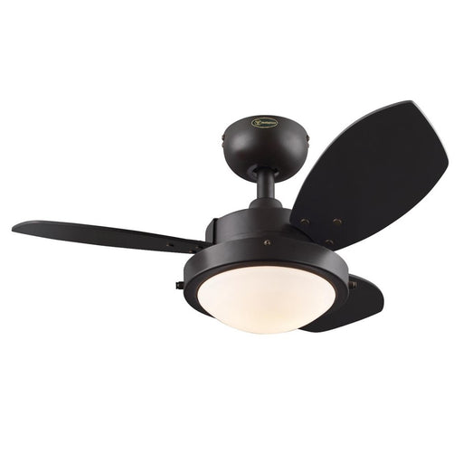 Westinghouse Wengue 3Bld 30" Ceiling Fan, LED Light, Espresso/Espresso - 7233000
