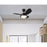 Westinghouse Wengue 3Bld 30" Ceiling Fan, LED Light, Espresso/Espresso