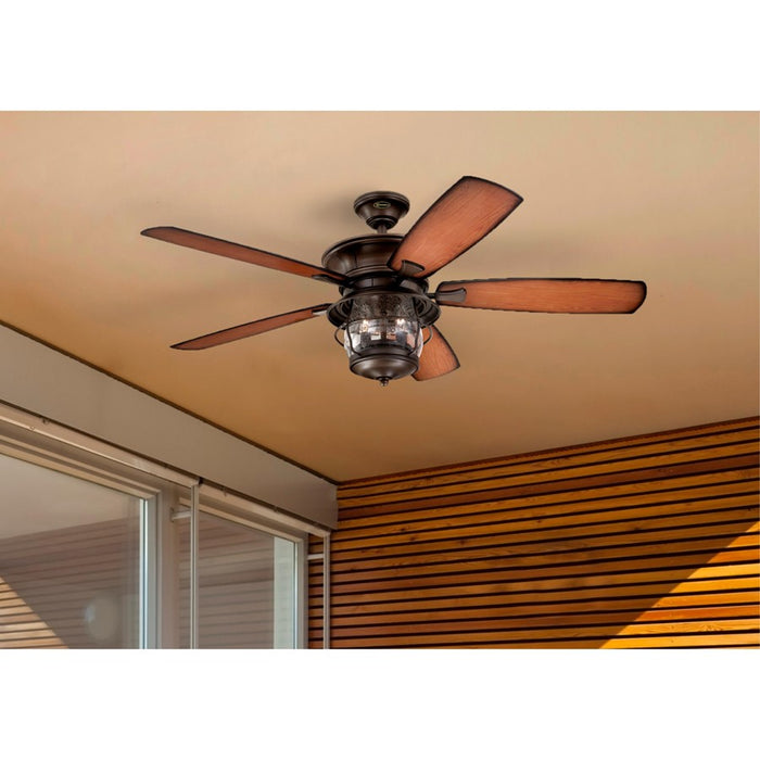 Westinghouse Brentford 5Bld 52" Fan, LED Light, Walnut/Shaded Cherry