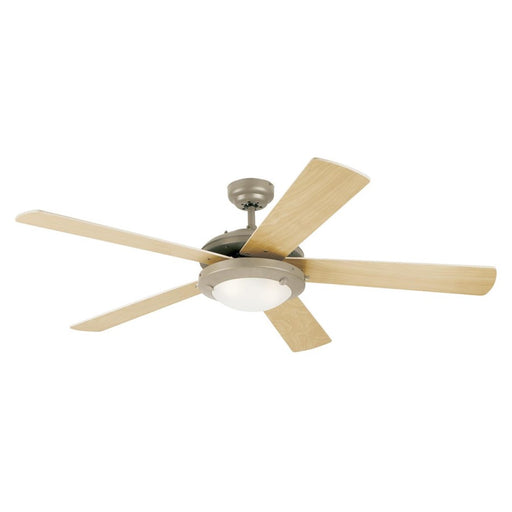 Westinghouse Comet 5Bld 52" Ceiling Fan, LED Light, Pewter/Light Maple - 7234100