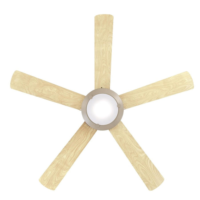 Westinghouse Comet 5Bld 52" Ceiling Fan, LED Light, Pewter/Light Maple