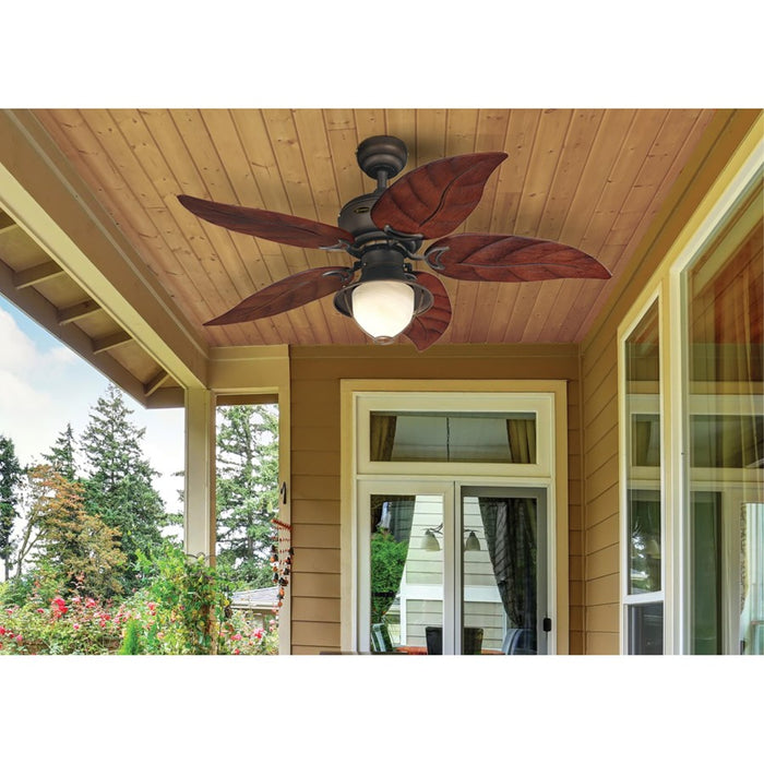 Westinghouse Oasis 5Bld 48" Ceiling Fan, LED Light, Bronze/Mahogany