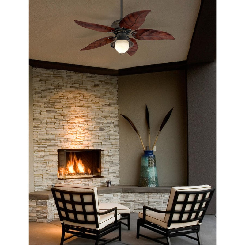 Westinghouse Oasis 5Bld 48" Ceiling Fan, LED Light, Bronze/Mahogany