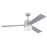 Westinghouse Brinley 3Bld 52" Ceiling Fan, LED Light, Nickel/Silver - 7304900