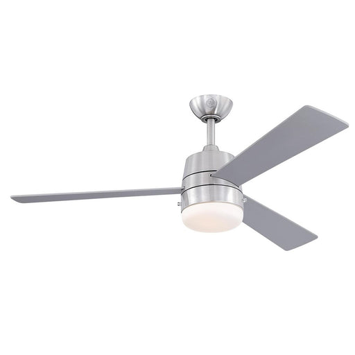 Westinghouse Brinley 3Bld 52" Ceiling Fan, LED Light, Nickel/Silver - 7304900