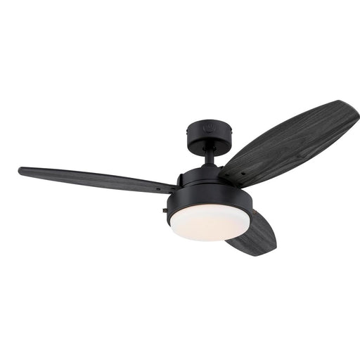 Westinghouse Alloy 3Bld 42" Ceiling Fan, LED Light, Black/Charcoal - 7305000
