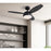 Westinghouse Alloy 3Bld 42" Ceiling Fan, LED Light, Black/Charcoal
