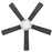Westinghouse Comet 5Bld 52" Ceiling Fan, LED Light, Nickel/Charcoal