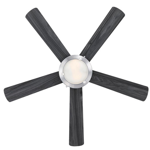 Westinghouse Comet 5Bld 52" Ceiling Fan, LED Light, Nickel/Charcoal