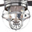 Westinghouse Stella Mira 5Bld 52" Ceiling Fan, LED, Nickel/Wengue