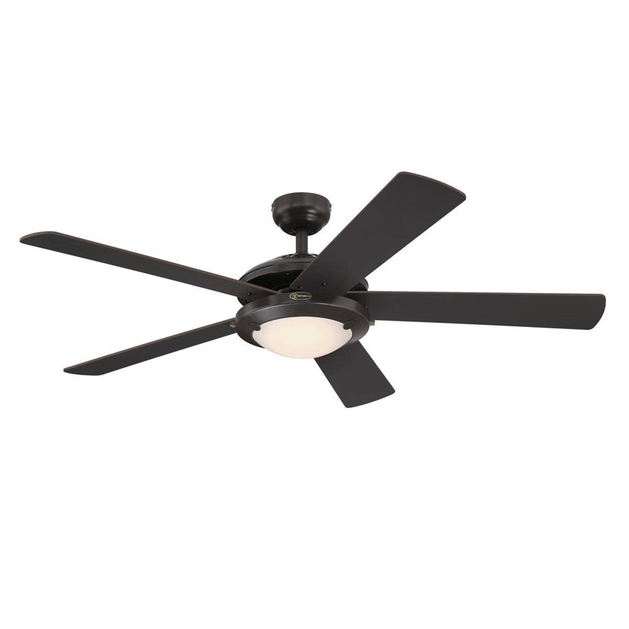 Westinghouse Comet 5Bld 52" Ceiling Fan, LED Light, Espresso/Espresso - 7307200