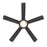 Westinghouse Comet 5Bld 52" Ceiling Fan, LED Light, Espresso/Espresso
