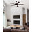Westinghouse Comet 5Bld 52" Ceiling Fan, LED Light, Espresso/Espresso