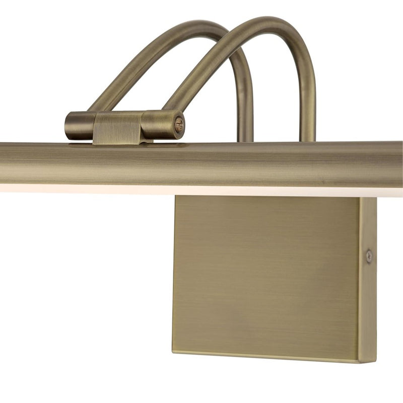 Westinghouse 17in 1-Light Picture Light | Antique Brass Aluminum & Steel | Living Room & Hallway Accent | 794 Lumens 3000K Dimmable | Model 7501400