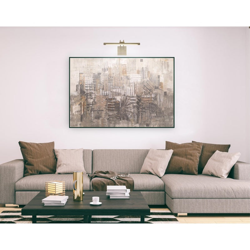 Westinghouse 17in 1-Light Picture Light | Antique Brass Aluminum & Steel | Living Room & Hallway Accent | 794 Lumens 3000K Dimmable | Model 7501400