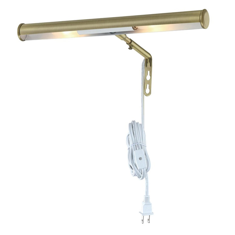 Westinghouse 2 Light Picture Light, Antique Brass
