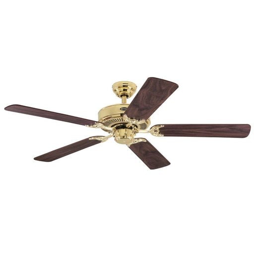 Westinghouse Contractor Choice 5Bld 52" Ceiling Fan, Brass/Walnut - 7802100