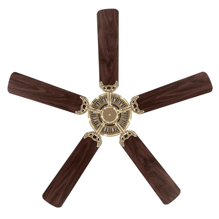 Westinghouse Contractor Choice 5Bld 52" Ceiling Fan, Brass/Walnut
